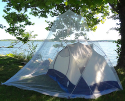 Camping Untreated Mosquito Net 1 Person - Undyed